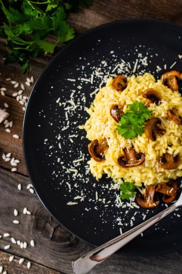 mushroom risotto
